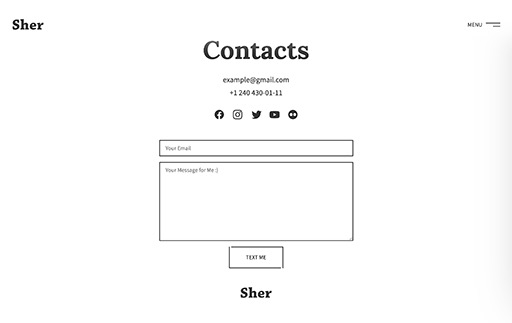 Contacts Page