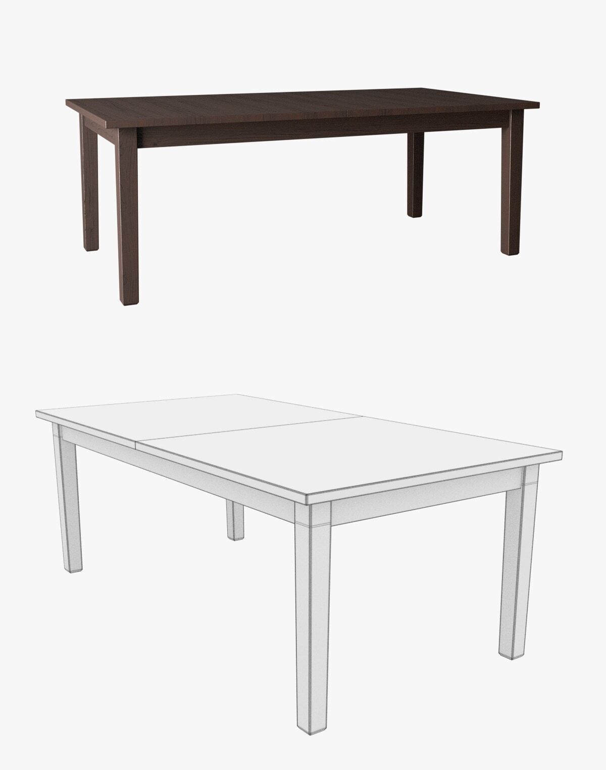 3D модель стол IKEA STORNS